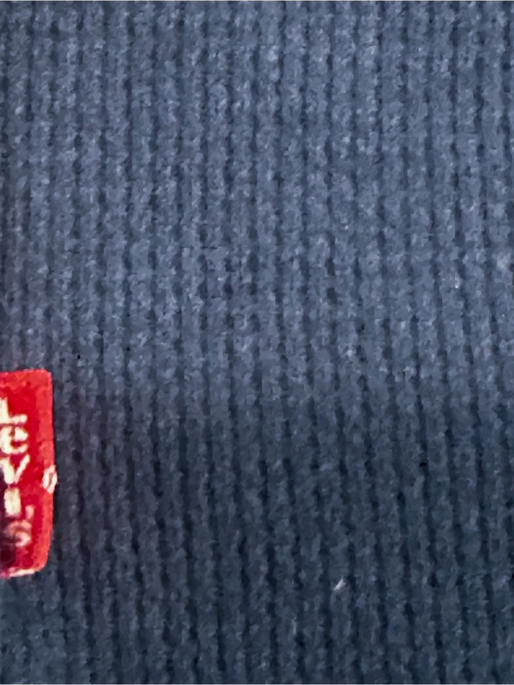 Levi’s Navy Blue Long Sleeve Waffle Knit Thermal Shirt Tee T-Shirt Size XL - Picture 4 of 5